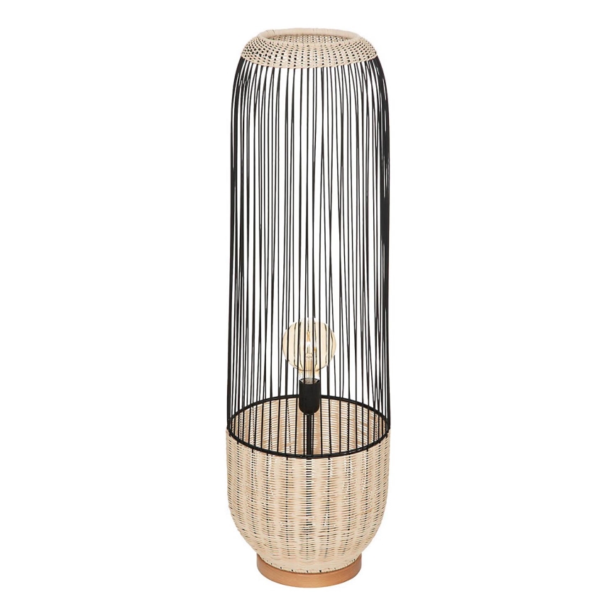 Atmosphera - Lampadaire ANEA 1xE27/40W/230V rotin/hêtre