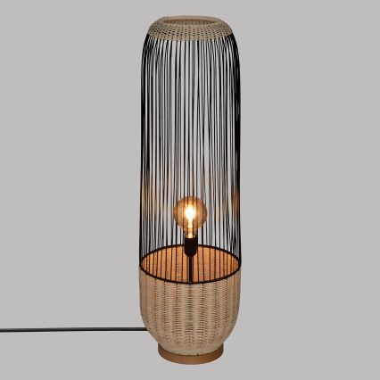 Atmosphera - Lampadaire ANEA 1xE27/40W/230V rotin/hêtre