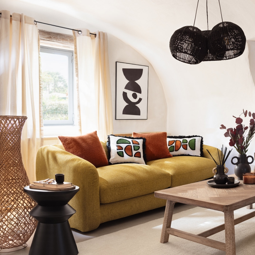 Atmosphera - Lampadaire ELOISE 1xE27/40W/230V rotin