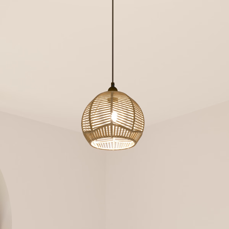 Atmosphera - Lampadario a sospensione con filo CAREN 1xE27/40W/230V iuta
