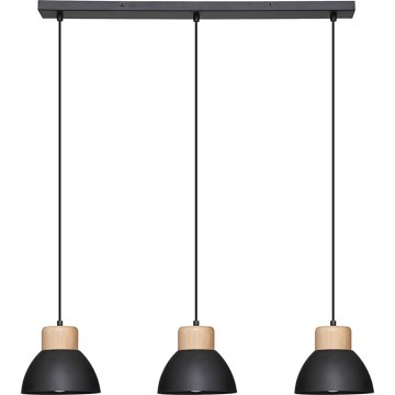 Atmosphera - Lampadario a sospensione con filo DESY 1xE27/40W/230V pino