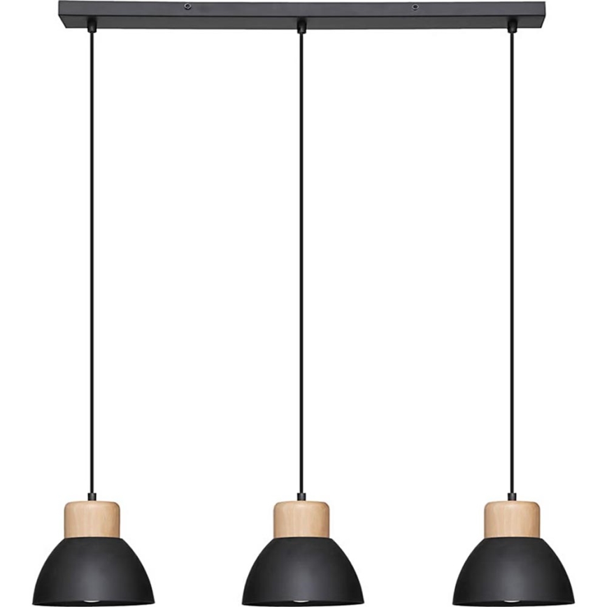 Atmosphera - Lampadario a sospensione con filo DESY 1xE27/40W/230V pino