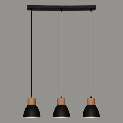 Atmosphera - Lampadario a sospensione con filo DESY 1xE27/40W/230V pino