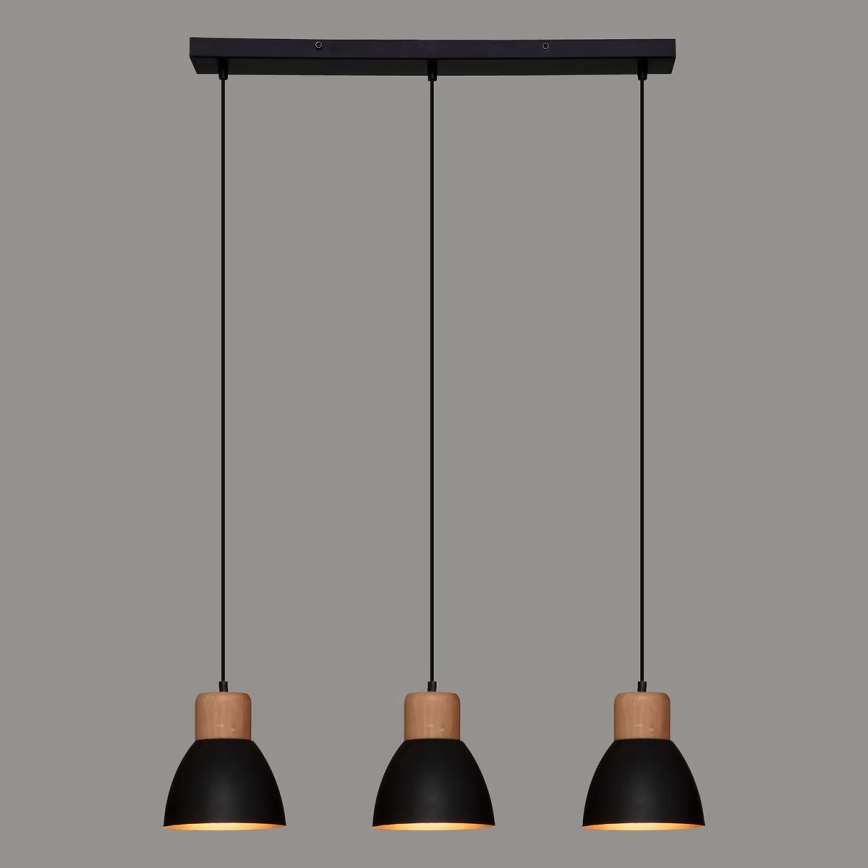 Atmosphera - Lampadario a sospensione con filo DESY 1xE27/40W/230V pino