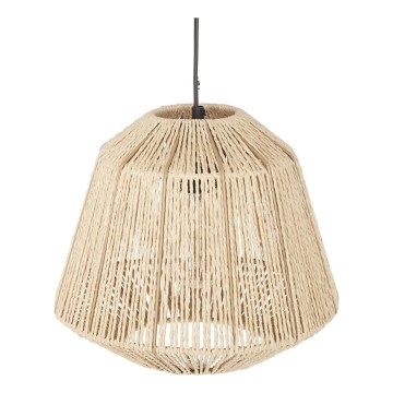 Atmosphera - Lampadario a sospensione con filo JILY 1xE27/40W/230V iuta beige