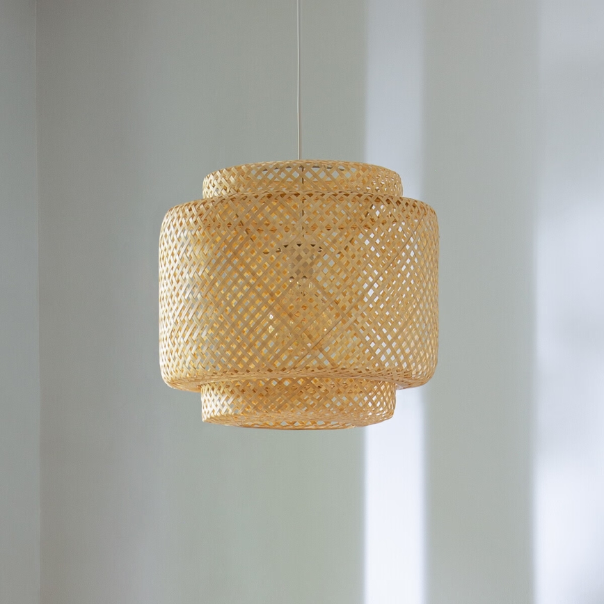 Atmosphera - Lampadario a sospensione con filo LIBY 1xE27/40W/230V bambù