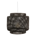 Atmosphera - Lampadario a sospensione con filo LIBY 1xE27/40W/230V bambù/nero