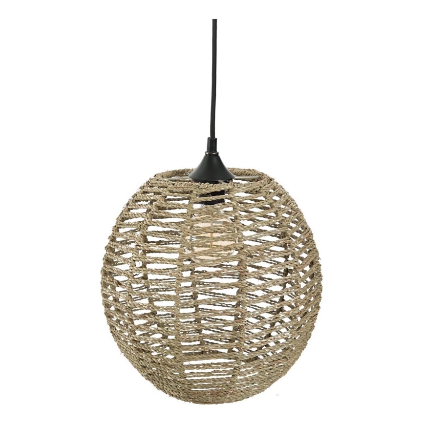 Atmosphera - Lampadario a sospensione con filo RANA 1xE27/40W/230V rattan