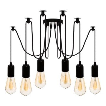 Atmosphera - Lampadario a sospensione con filo UDELL 6xE27/40W/230V ragno