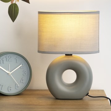 Atmosphera - Lampe de table BARU 1xE14/40W/230V gris