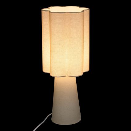 Atmosphera - Lampe de table BLANCA 1xE27/25W/230V crème