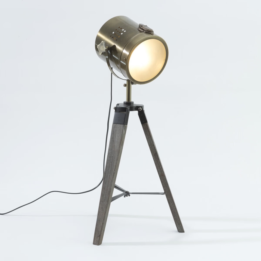 Atmosphera - Lampe de table EBOR 1xE14/25W/230V pin/laiton