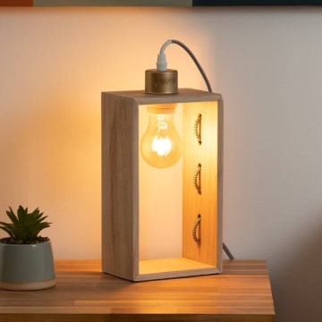 Atmosphera - Lampe de table IWATA 1xE27/25W/230V paulownia