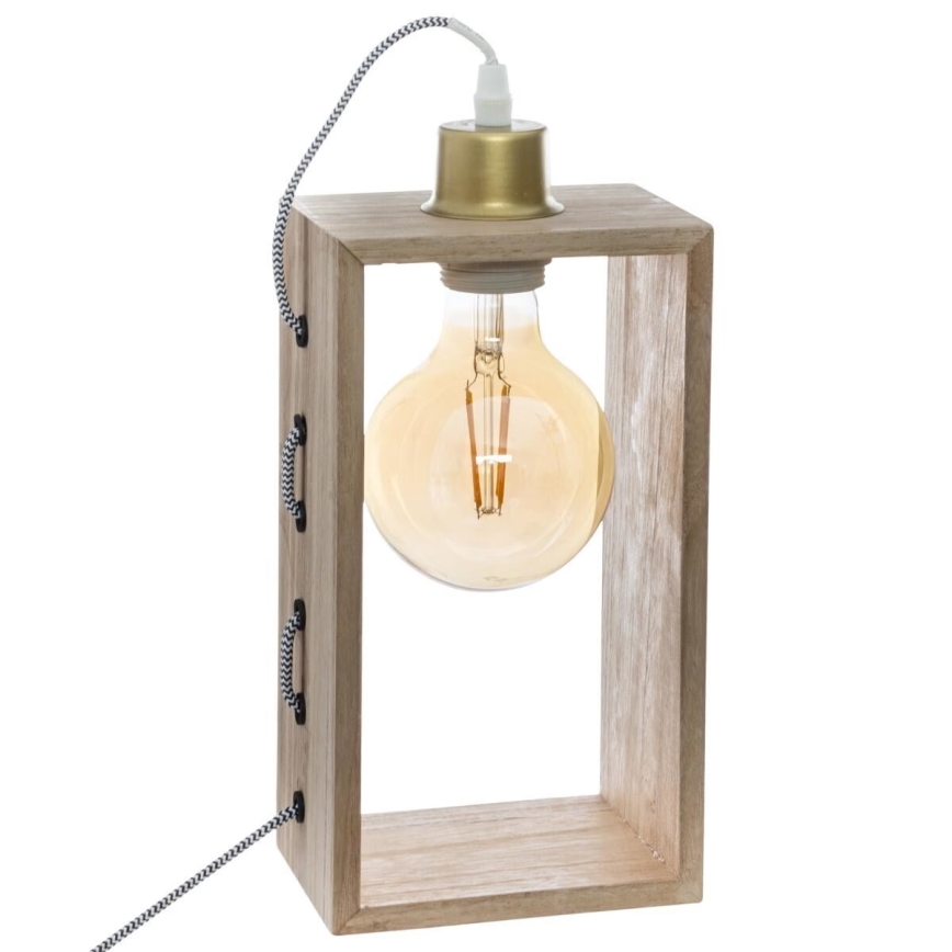 Atmosphera - Lampe de table IWATA 1xE27/25W/230V paulownia