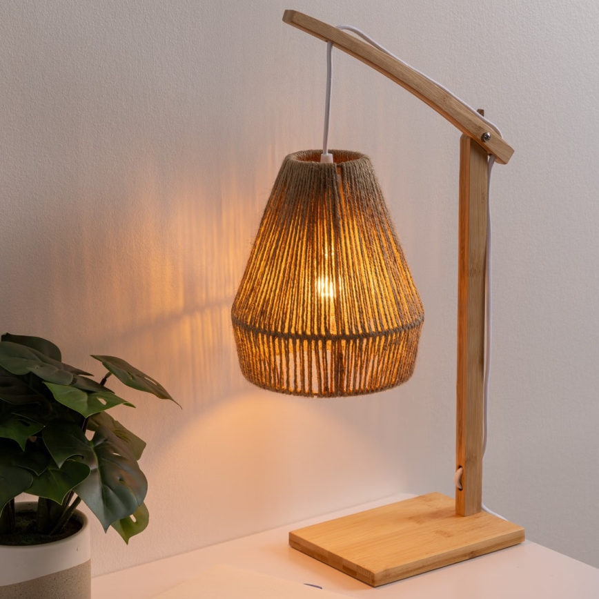 Atmosphera - Lampe de table KARLA 1xE27/40W/230V bambou