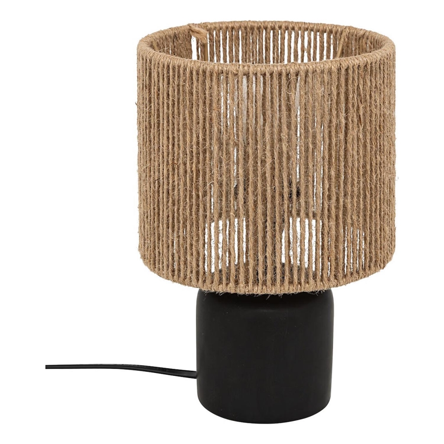Atmosphera - Lampe de table KOBY 1xE14/40W/230V chanvre/noir