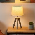 Atmosphera - Lampe de table MINI 1xE14/25W/230V pin/beige