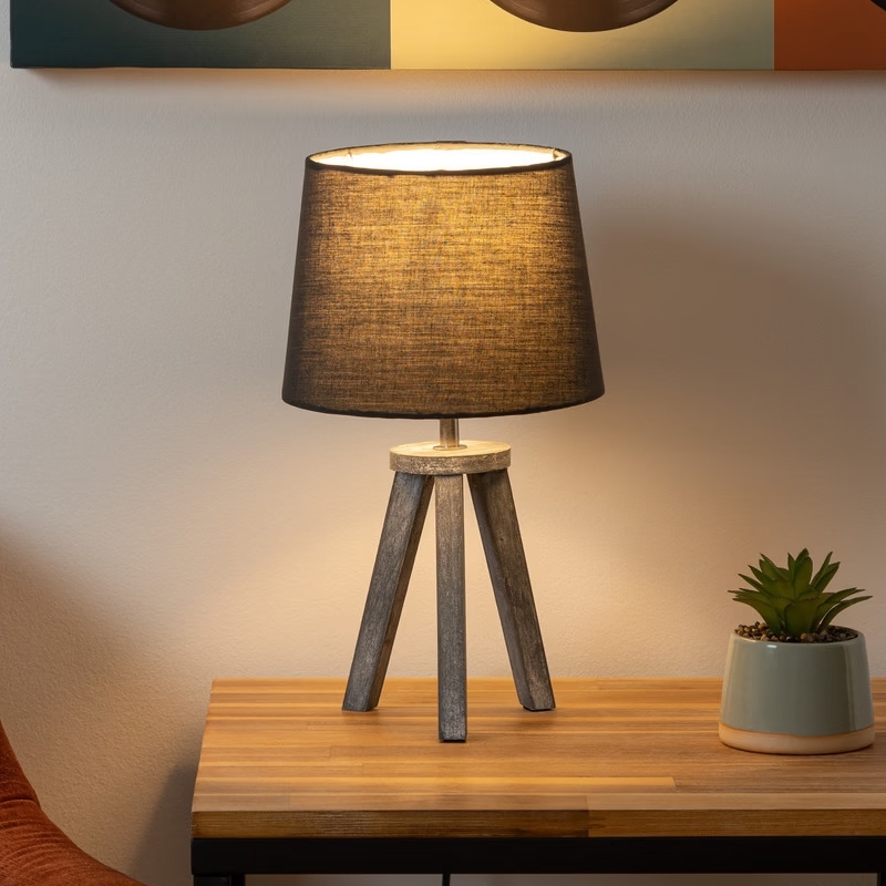 Atmosphera - Lampe de table MINI 1xE14/25W/230V pin/gris