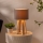 Atmosphera - Lampe de table MOLU 1xE27/25W/230V pin/gris