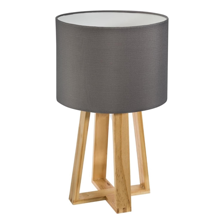 Atmosphera - Lampe de table MOLU 1xE27/25W/230V pin/gris