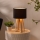 Atmosphera - Lampe de table MOLU 1xE27/25W/230V pin/noir