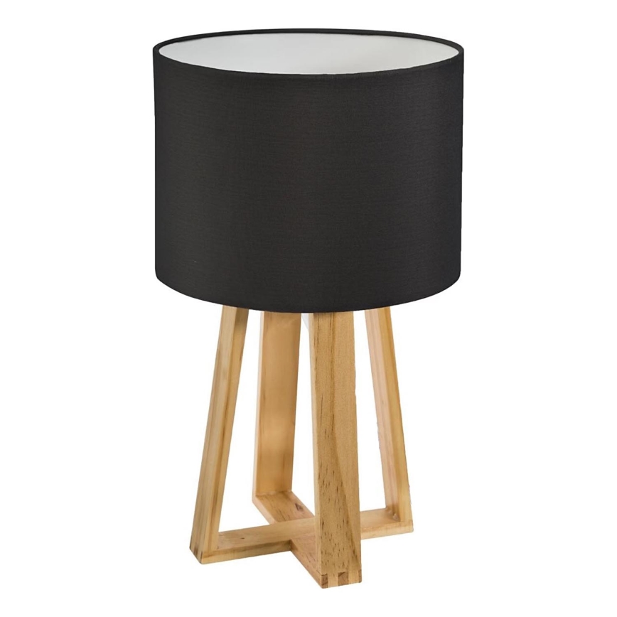 Atmosphera - Lampe de table MOLU 1xE27/25W/230V pin/noir