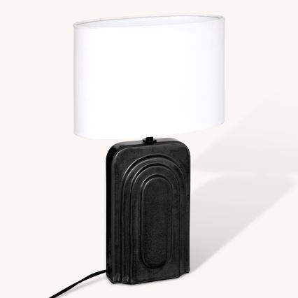 Atmosphera - Lampe de table MONIA 1xE14/60W/230V noire/blanche