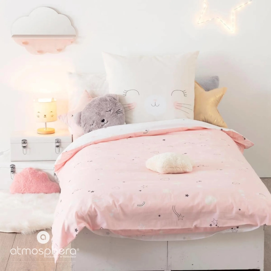 Atmosphera - Lampe de table pour enfant TOXEY 1xE14/25W/230V à motif chat