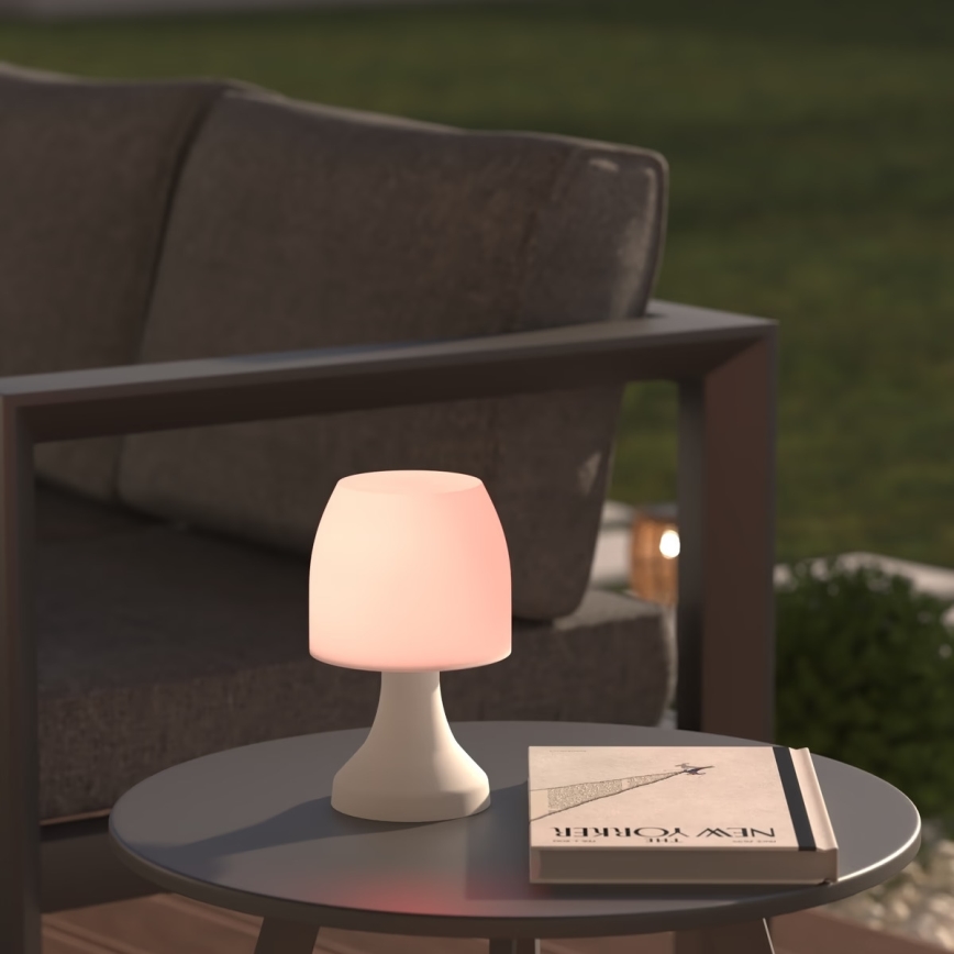 Atmosphera - Lampe de table RGB extérieure DOKK LED/3xAAA 19,5 cm IP44