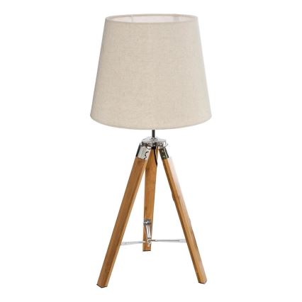 Atmosphera - Lampe de table RUNO 1xE27/25W/230V bambou/crème