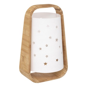 Atmosphera - Lampe de table STARS 1xE14/40W/230V en bambou