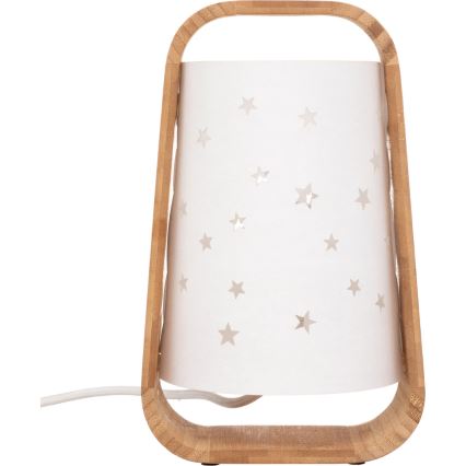 Atmosphera - Lampe de table STARS 1xE14/40W/230V en bambou