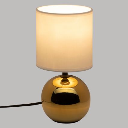 Atmosphera - Lampe de table TIMÉO 1xE14/60W/230V doré/blanc