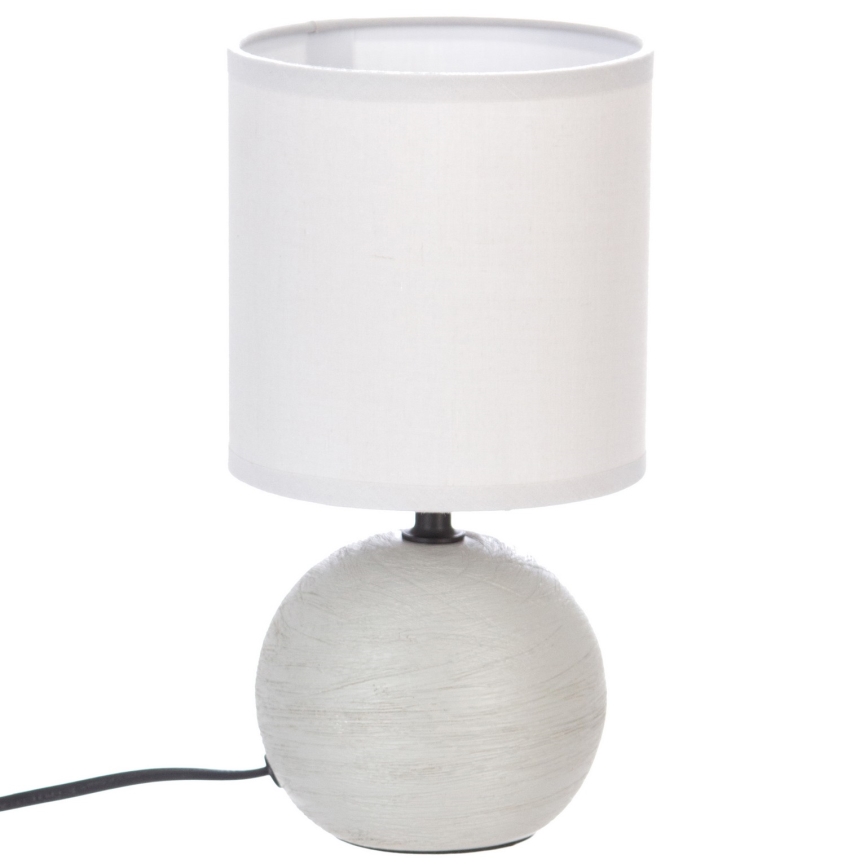 Atmosphera - Lampe de table TIMÉO 1xE14/60W/230V gris/blanc