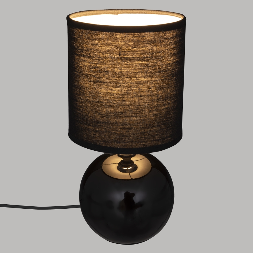 Atmosphera - Lampe de table TIMÉO 1xE14/60W/230V noir brillant
