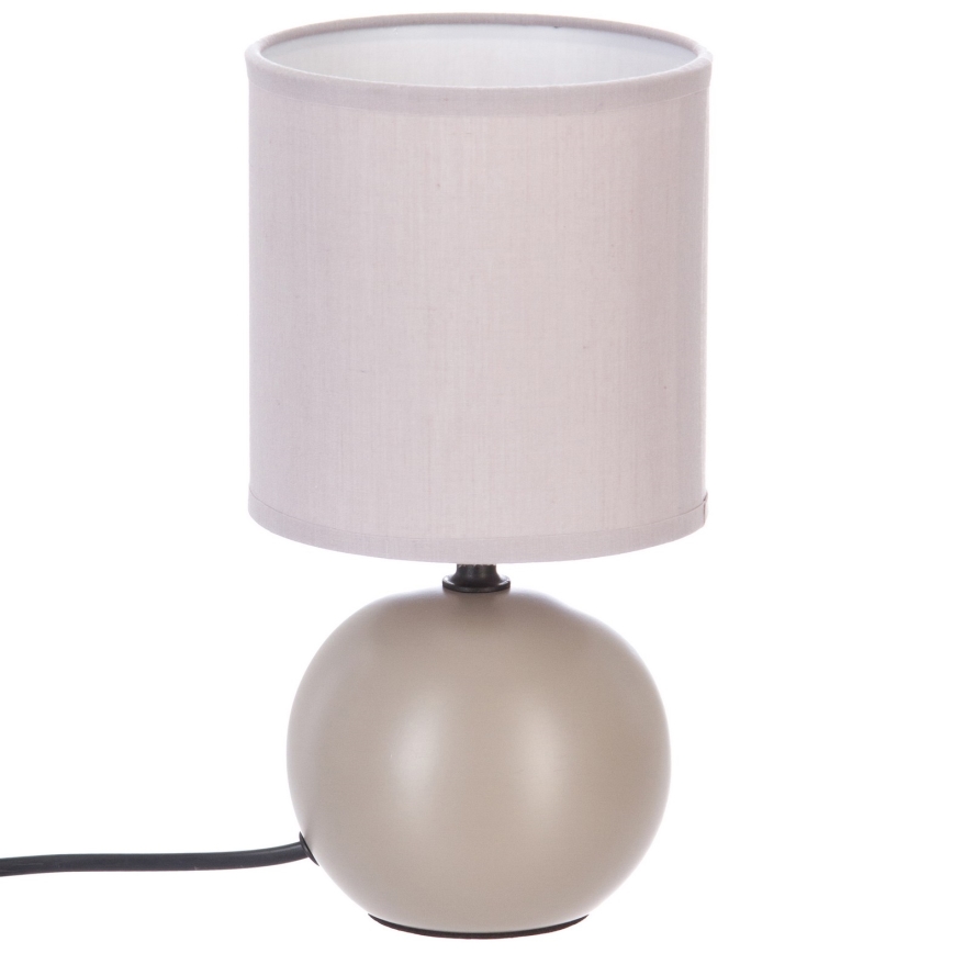 Atmosphera - Lampe de table TIMÉO 1xE14/60W/230V taupe/crème