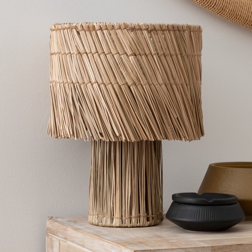 Atmosphera - Lampe de table YONI 1xE27/40W/230V rákos