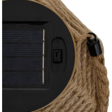 Atmosphera - Lanterne solaire LED GINA LED/1,2V 800 mAh IP44 jute