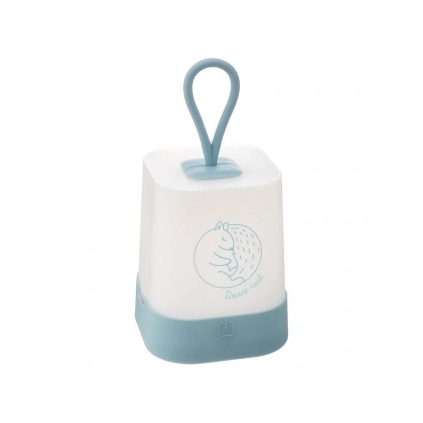 Atmosphera - Luce notturna LED ricaricabile a sfioramento per bambini RABBIT LED/3,7V 1200 mAh blu