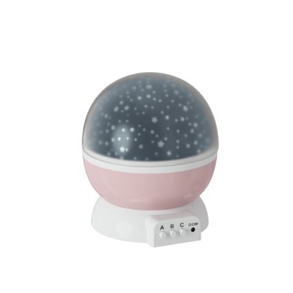 Atmosphera - LED-Kinderprojektor 3xAA rosa