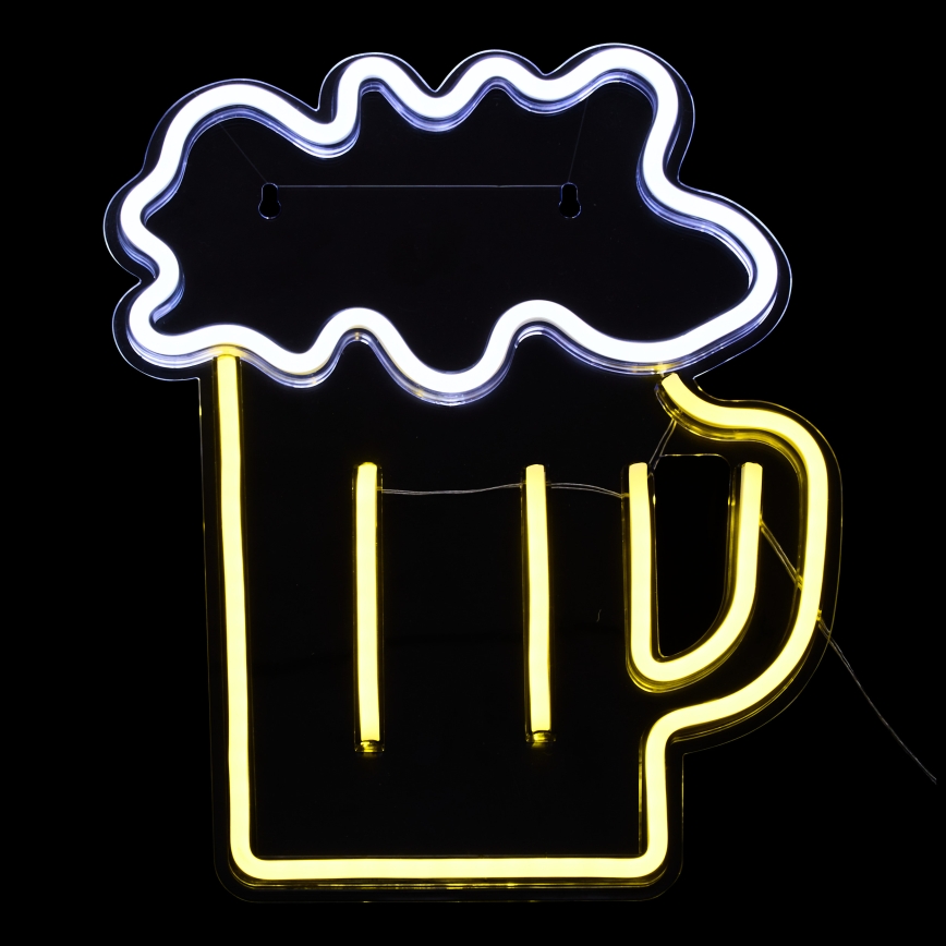 Atmosphera - LED-Neon-Wanddekoration BEER LED/5V