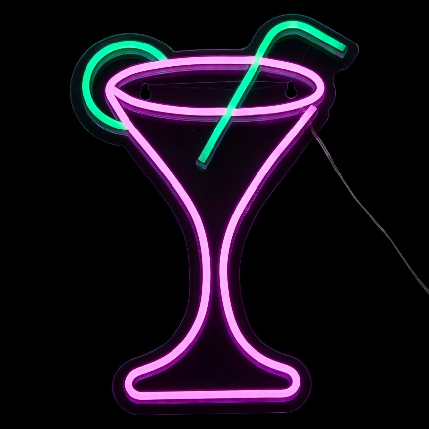 Atmosphera - LED-Neon-Wanddekoration COCTAIL LED/5V