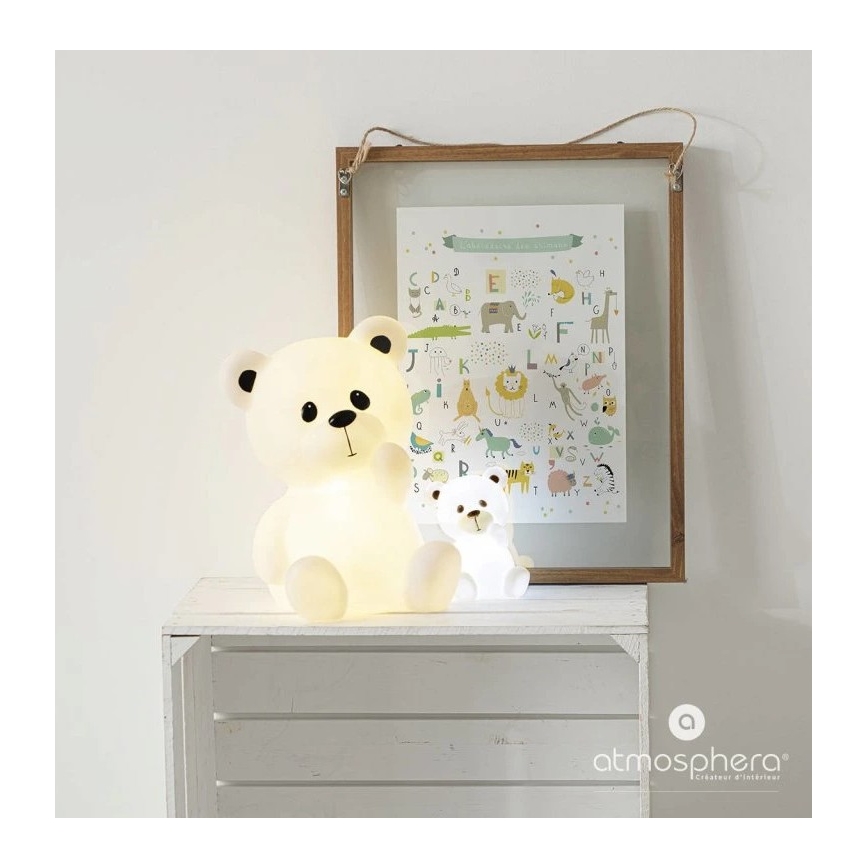 Atmosphera - Luce notturna LED per bambini TEDDY LED/3xAA bianca