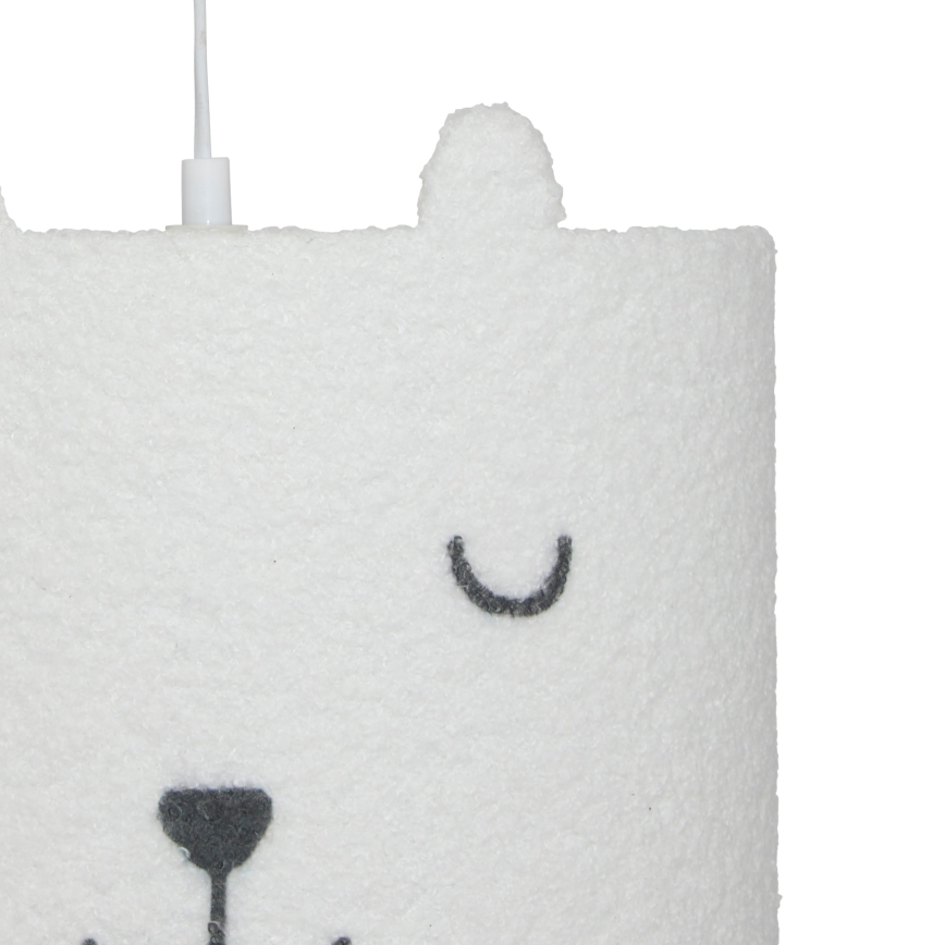 Atmosphera - Lustre pour chambre d'enfant sur câble TOXEY 1xE27/25W/230V motif ourson