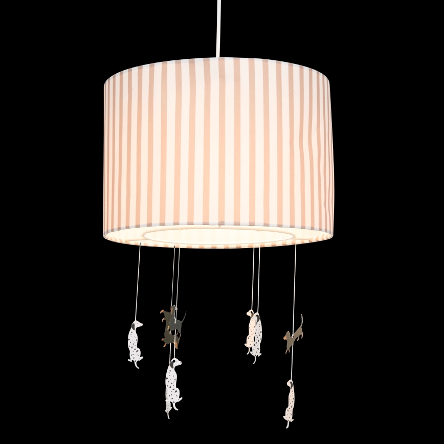 Atmosphera - Lustre suspendu pour enfant SCOTT sur câble 1xE27/40W/230V, motif chiots