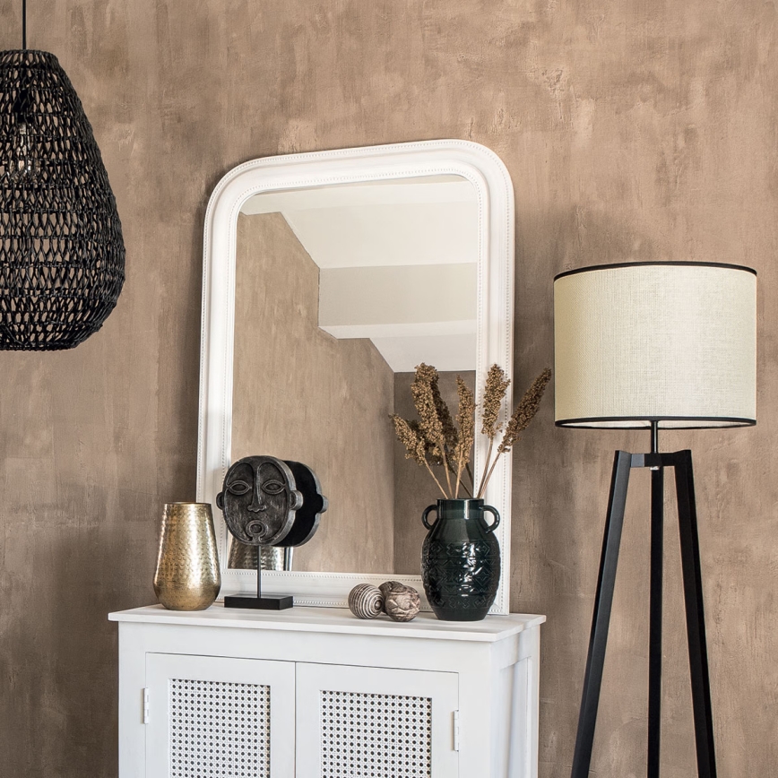 Atmosphera - Miroir mural ADELE 104x74 cm pin/blanc