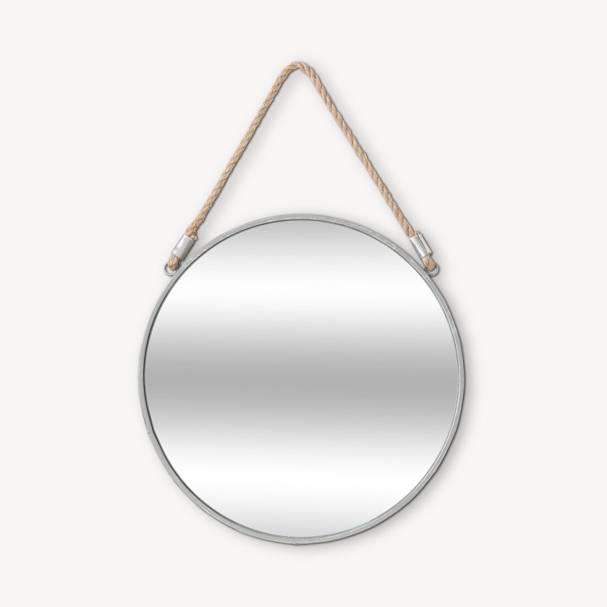Atmosphera - Miroir mural EDEN d. 38 cm argent