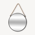 Atmosphera - Miroir mural EDEN d. 38 cm noir