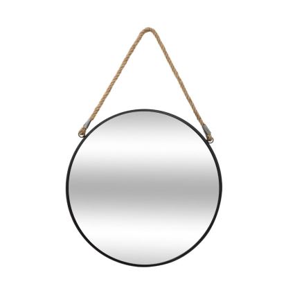 Atmosphera - Miroir mural EDEN d. 38 cm noir