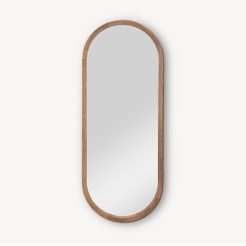 Atmosphera - Miroir mural GIANNI 90x35 cm hévéa